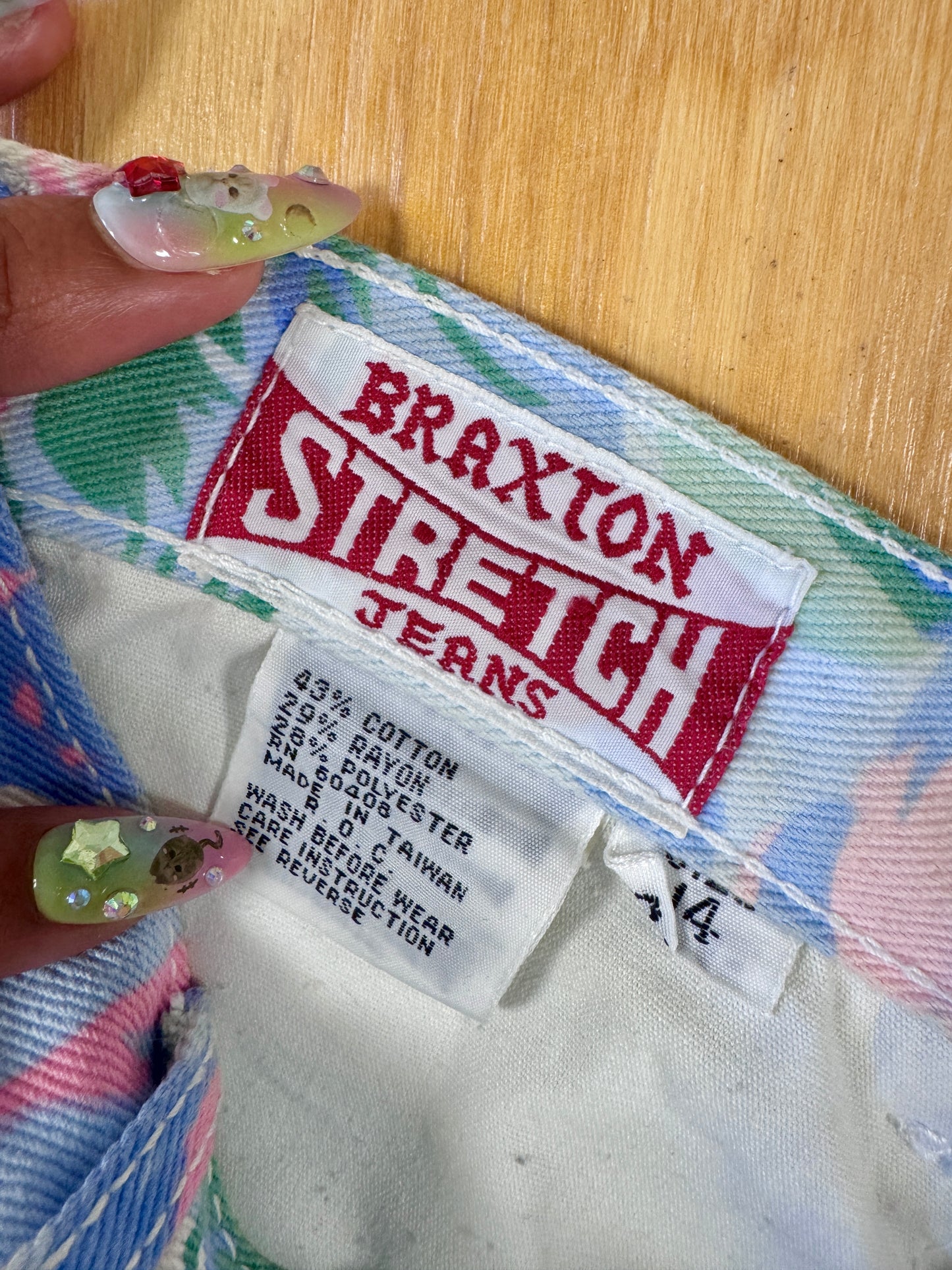 Floral 90's Denim Pants