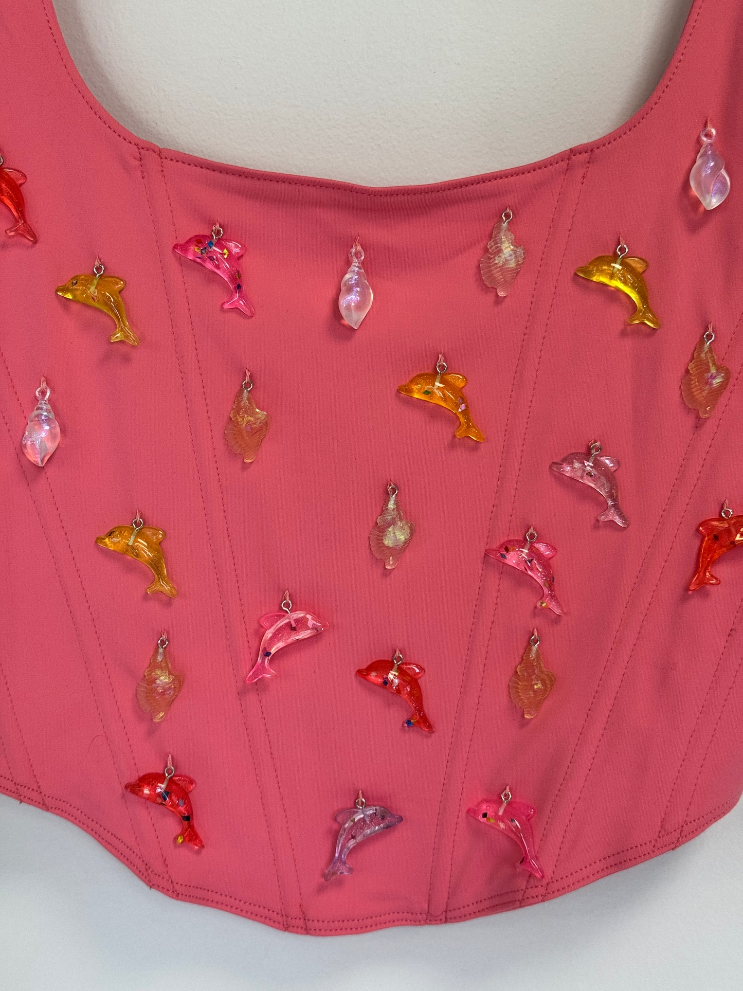 Nautical Charm Embellished Corset, Size M | Naranja Design
