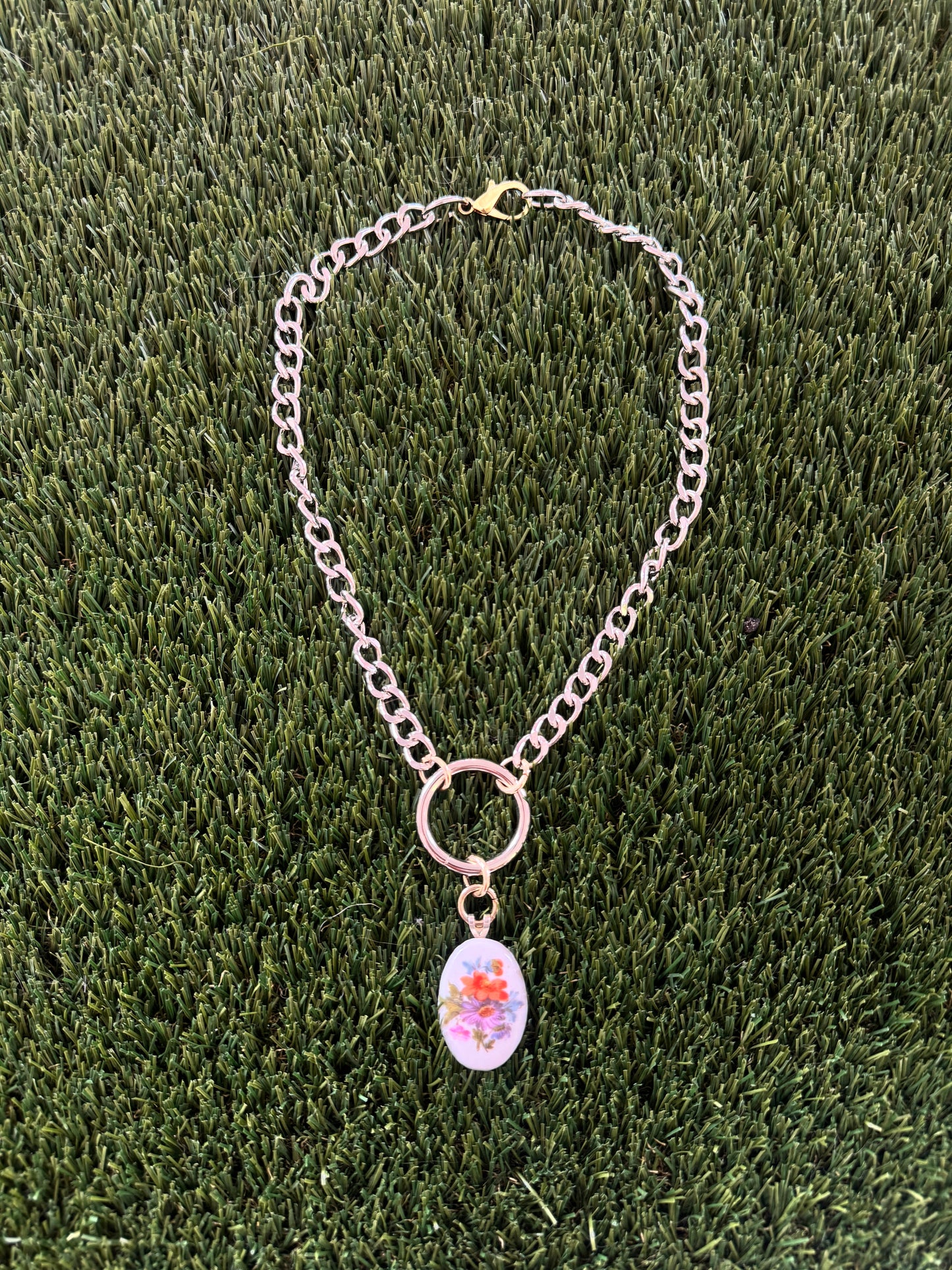 Prettiest Lobster - Vintage Floral O Ring