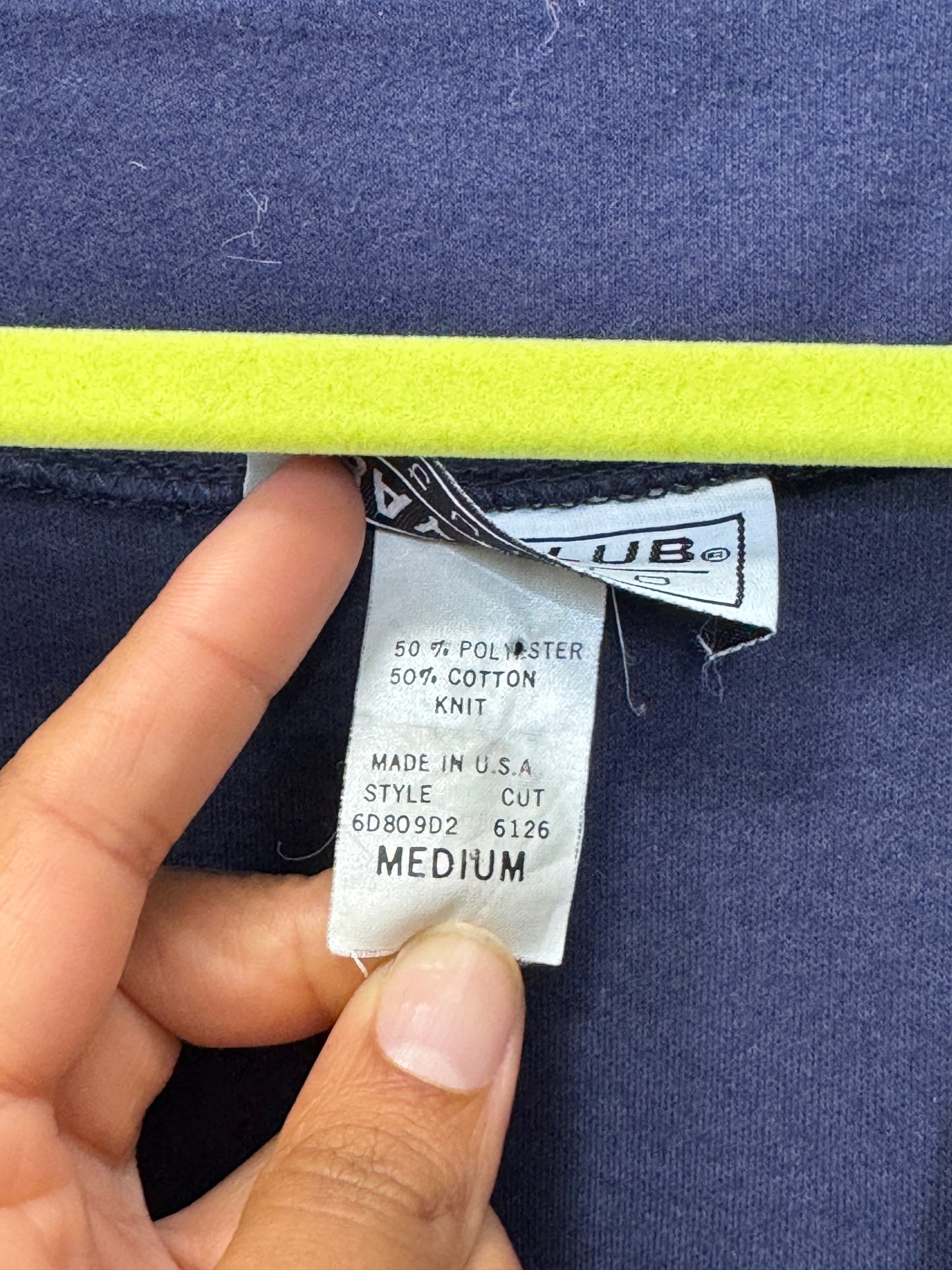 Sz L 90's Cotton Blend Colorblock Cardigan