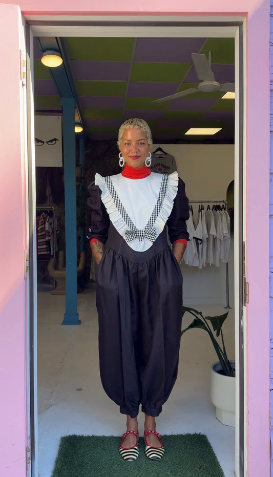 Sz M VTG Clowncore Jumpsuit