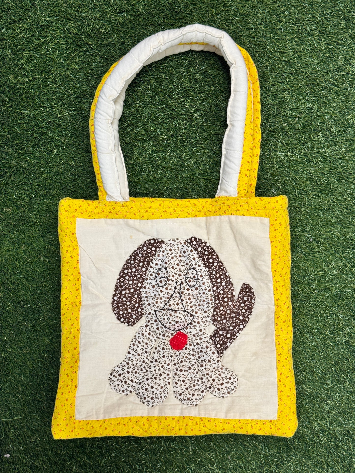 Upcycled Quilted Tote - Dog/Top  | MN X Community