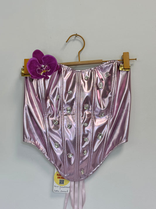 Embellished Flower Corset, Size M/L | Naranja Design