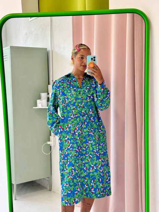 Sz L Don Elliot Floral Sport Dress