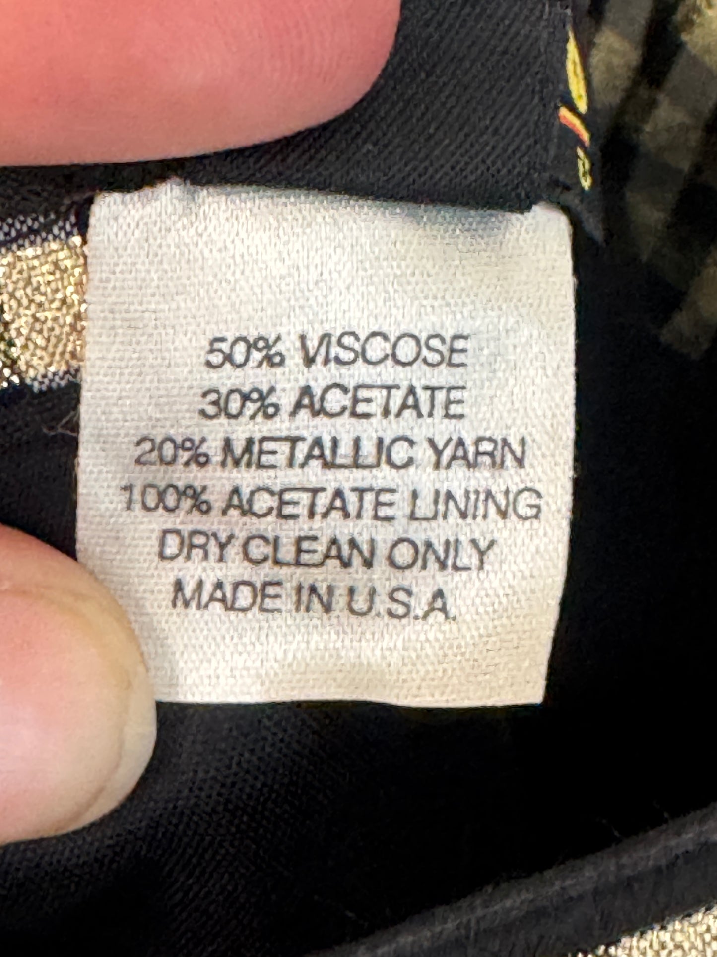 Sz M VTG Checkered A-Line Fit + Flare Dress