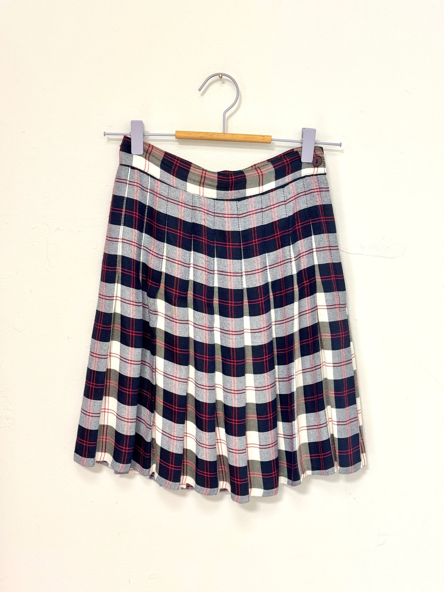 Sz XS 90's Plaid Skirt