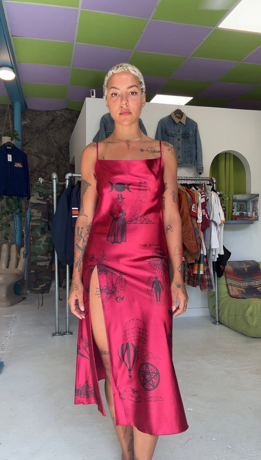 Hand-Printed Red Tarot slip | Celestial Habits
