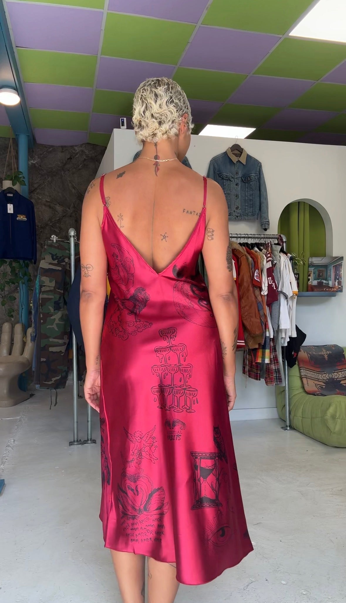 Hand-Printed Red Tarot slip | Celestial Habits