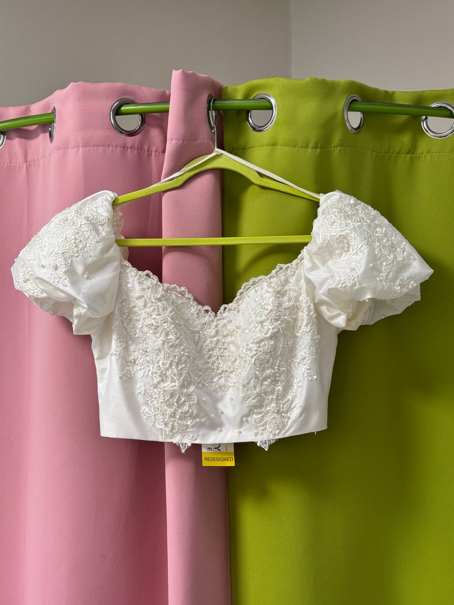 Sz S Upcycled Wedding Crop Top | MN X Community