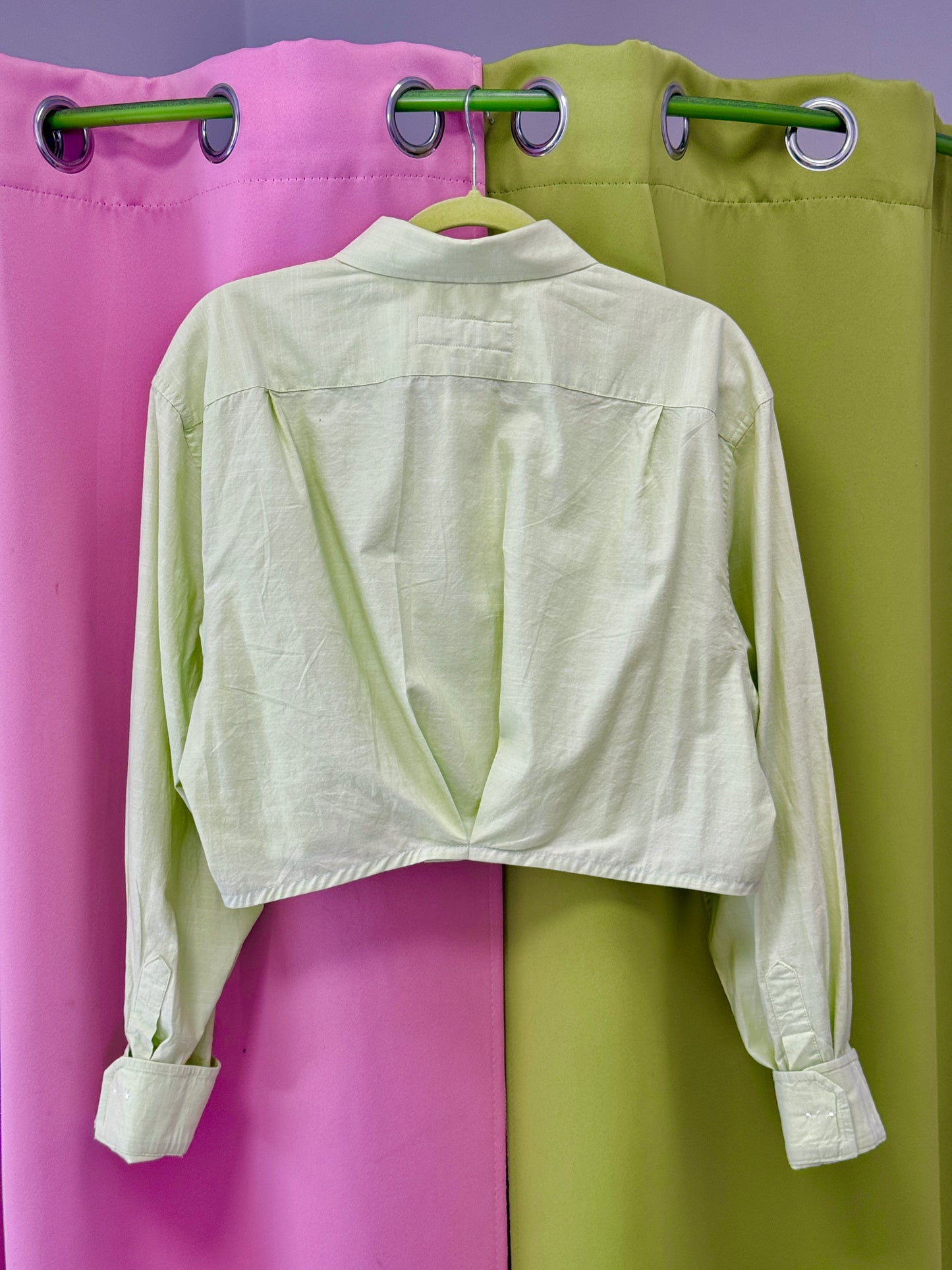 Sz M/L Upcycled STOP/GO Applique Oxford | MN X Community