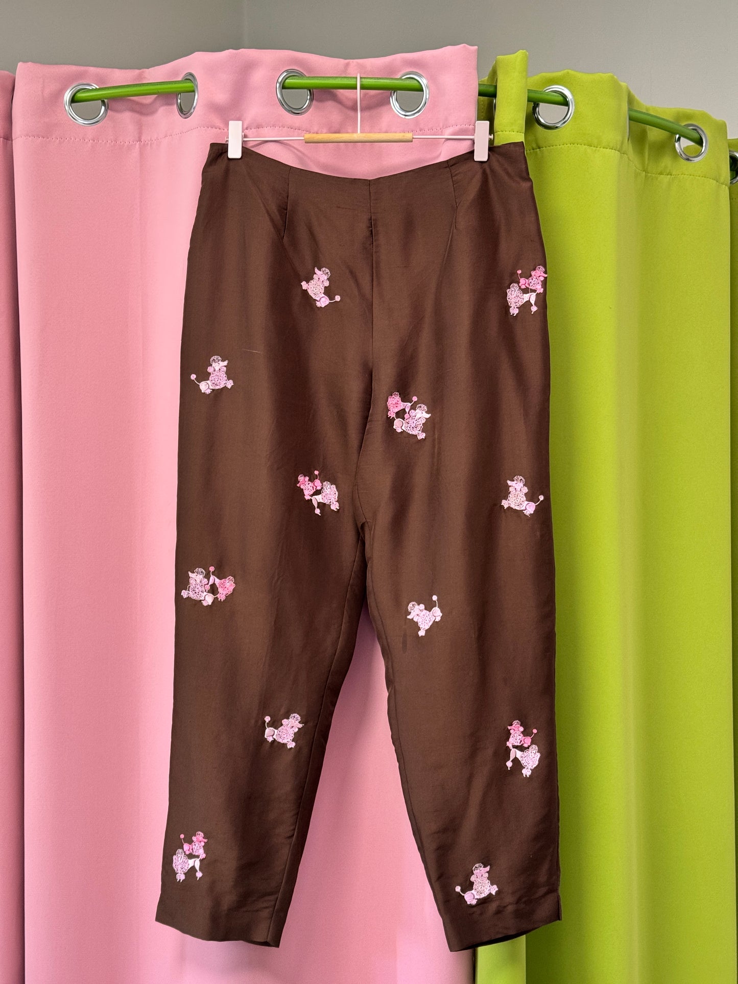 Sz XL 100% Silk Poodle Capris
