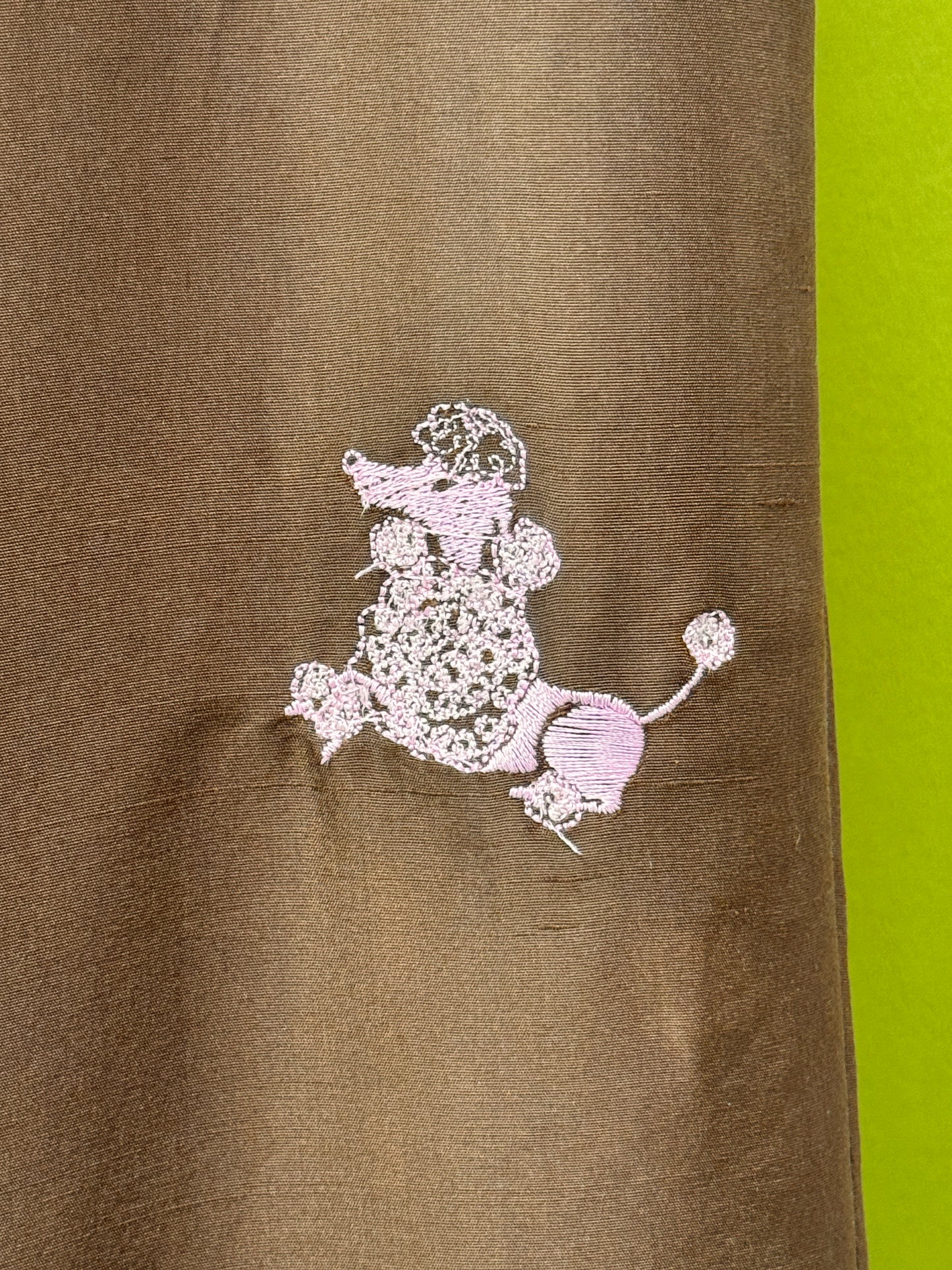 Sz XL 100% Silk Poodle Capris